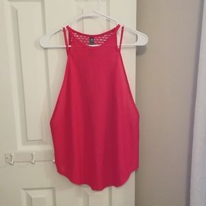 Hot Pink Mesh Tank